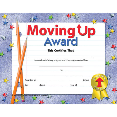 Moving Up Award, 30 Per Pack, 3 Packs