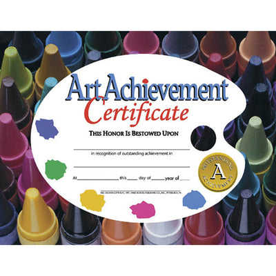 Art Achievement Certificate, 8.5" x 11", 30 Per Pack, 3 Packs