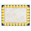 Gold Ribbon Border Paper, 8.5" x 11", 50 Per Pack, 3 Packs