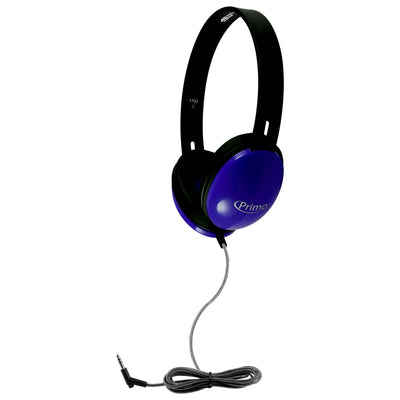 Primo Stereo Headphones, Blue, Pack of 2
