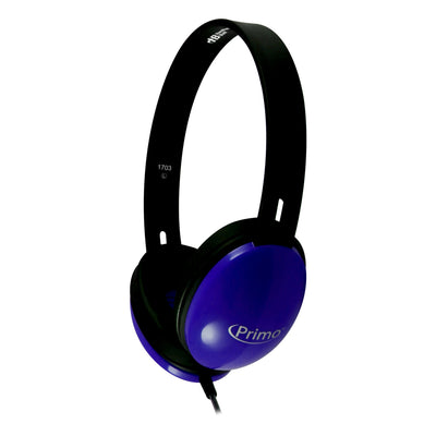 Primo Stereo Headphones, Blue