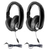 Smart-Trek Deluxe Stereo Headphone with In-Line Volume Control & 3.5mm TRS Plug, Pack of 2