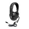 WorkSmart Plus Deluxe Headset - USB w- Boom gooseneck microphone, padded headband Leatherette ear cushions