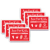 Just for Kids® Washable Ink Pad, Red, Pack of 6