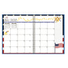 Academic Seasonal Monthly Calendar Planner, 12 Months July-June, 7" x 10", Pack of 2
