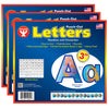 3" Punch-Out Letters, Globes, 350 Characters Per Pack, 3 Packs
