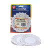 Round Paper Lace Doilies, White, 4", 100 Per Pack, 6 Packs