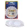 Round Paper Lace Doilies, White, 4", 100 Per Pack, 6 Packs