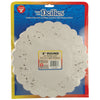 Round Paper Lace Doilies, White, 8", 100 Per Pack, 3 Packs