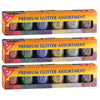 Premium Glitter Assortment, 6 Colors Per Pack, 3 Packs