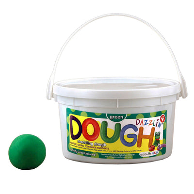 Dazzlin' Dough, Green, 3 lb. Tub, Pack of 3