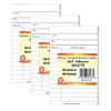 Library Cards & Self-Adhesive Pockets Combo, White, 30 Each-60 Pieces Per Pack, 3 Packs