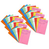 Bright Library Cards, Assorted Colors, 50 Per Pack, 6 Packs