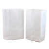 Large Gusseted Paper Bags, 6" x 3.5" x 11", White, 100-Pack