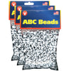 ABC Beads, Black and White, 300 Per Pack, 3 Packs