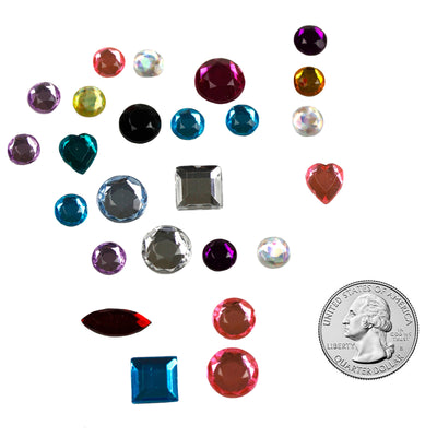 Multicolor Acrylic Gemstones, 8 oz.