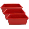 Cubbie Tray, Red, Pack of 3
