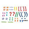 Rainbow Punctuation Marks, 40 Pieces