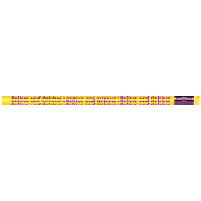 Believe and Achieve Pencils, 12 Per Pack, 12 Packs