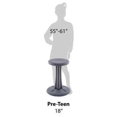 Pre-Teen Wobble Chair 18.7" Grey