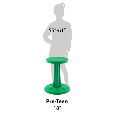 Pre-Teen Wobble Chair 18.7" Green