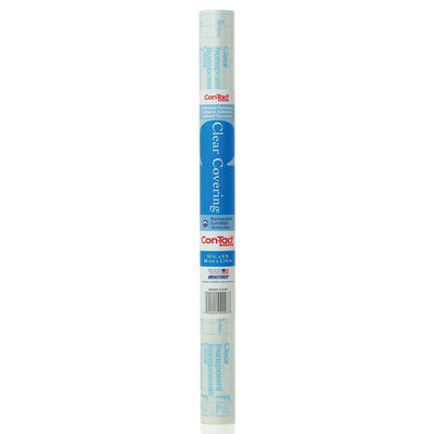 Self-Adhesive Covering, Clear, 18" x 9 ft, 6 Rolls