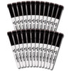 Dry Erase Student Markers with Erasers, Fine Point, Black, Pack of 24