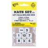 Whole Number Dice Set, 8 Per Pack, 6 Packs
