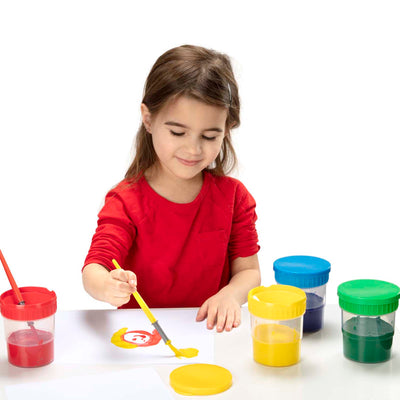 Spill-Proof Paint Cups, 4 Per Set, 3 Sets