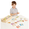 Self-Correcting Wooden Alphabet Letter Puzzles