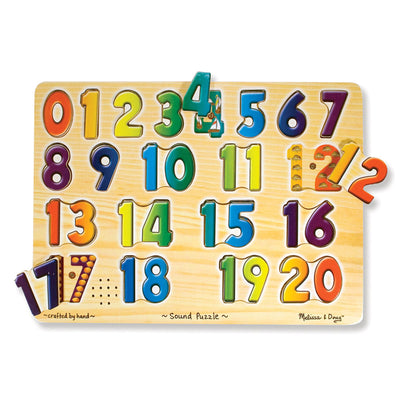 Numbers Sound Puzzle, 13.25" x 10", 21 Pieces