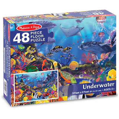 Underwater Floor Puzzle, 36" x 24", 48 Pieces