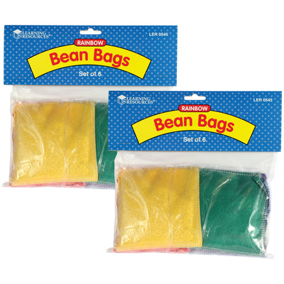 Rainbow Bean Bags, 6 Per Set, 2 Sets