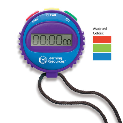 Simple Stopwatch, Assorted Colors, Pack of 2
