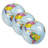 Inflatable Globe, 12", Pack of 3