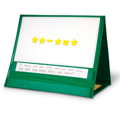 Write-On-Wipe-off Magnetic Demonstration Double-Sided Tabletop Pocket Chart