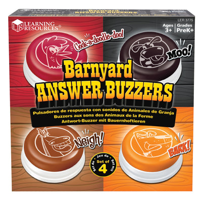 Barnyard Answer Buzzers, Pack of 4