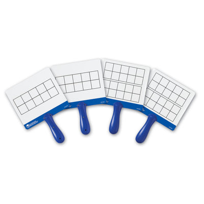 Magnetic Ten Frame Answer Write & Wipe Board Set, 4 Per Pack