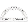 180 Degree Standard Protractor, 6", Pack of 25
