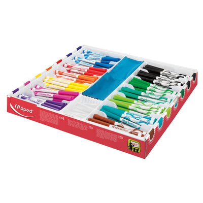 Marker'Peps Dry Erase Markers School Pack, Pack of 168