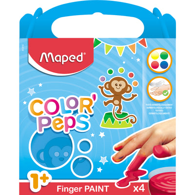 Color'Peps My First Premium Finger Paint, 4 Per Pack, 2 Packs