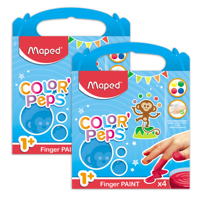 Color'Peps My First Premium Finger Paint, 4 Per Pack, 2 Packs