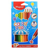 Color'Peps My First Jumbo Triangular Colored Pencils, 12 Per Pack, 6 Packs