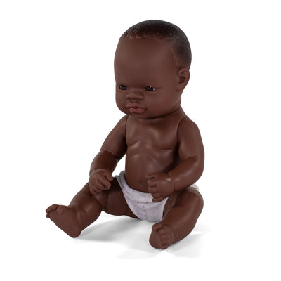 Anatomically Correct Newborn Doll, 12-5-8", African Girl