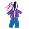 Doll Clothes, Fits 12-5-8" Dolls, Cold Weather Purple Fleece Set