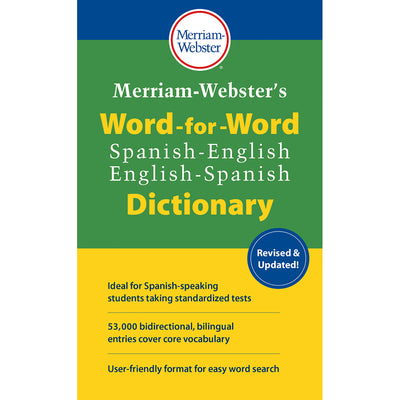 Merriam-Webster's Word-for-Word Spanish-English Dictionary, Pack of 3