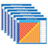 Adhesive Subtraction Chart Desk Prompt, 36 Per Pack, 6 Packs