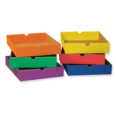 Drawers for 6-Shelf Organizer, 6 Assorted Colors, 2-1-2"H x 10-1-4"W x 13-1-4"D, 6 Drawers