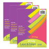 Hyper Multi-Purpose Paper, 5 Assorted Colors, 20 lb., 8-1-2" x 11", 100 Sheets Per Pack, 3 Packs