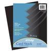 Card Stock, Classic Black, 8-1-2" x 11", 100 Sheets